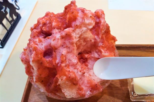 東京：昭島【果実感がすごい！天然氷 蔵元 カフェ不二 <かき氷>】おしゃれひとりカフェ巡り散歩