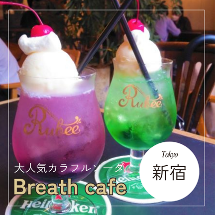新宿【Breath cafe（ブレスカフェ）：旧店名サロカフェ】東京オシャレカフェ巡り散歩