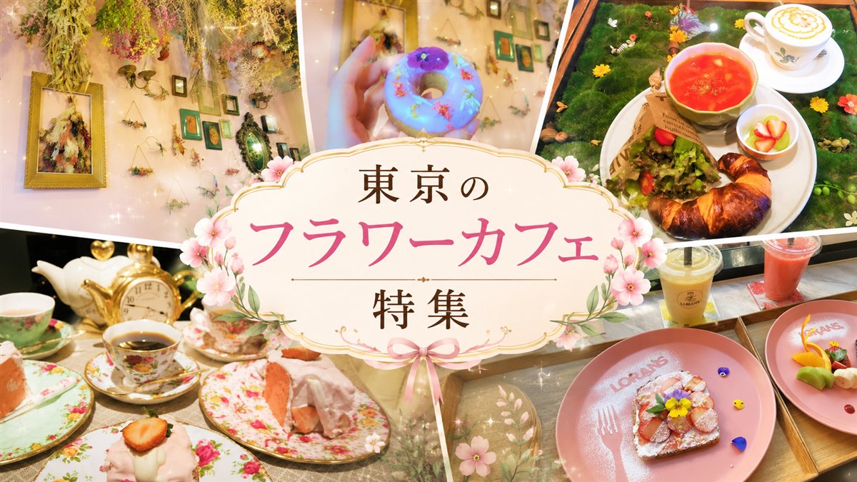 【東京お花カフェ巡り11選】自然に囲まれて癒される!おすすめお花カフェに行こう!【2026年更新】